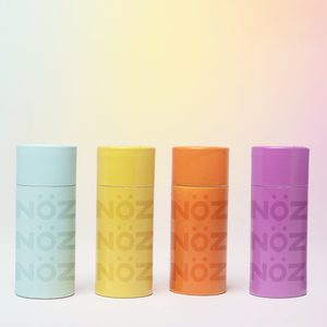 Product view of NÖZ colorful sunscreen sticks 